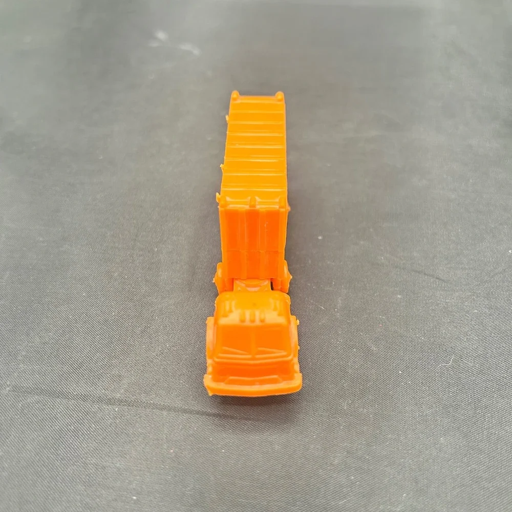 Vintage WG Allied Van Lines Orange Plastic Semi Truck Trailer Made USA Cereal